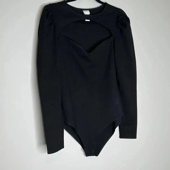 H&M Black Puff-sleeved Bodysuit - Picture 4 of 6